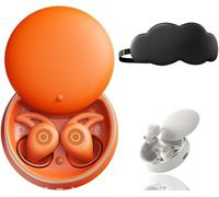 NooraSleep Snooze Pods Pro, 2025 New Upgraded SnoozePods Pro - Bluetooth Sleepbuds, Snug Fit Soft Earplugs with Cancelling, Smart Travel Charging Case, Noise Reduction for Side Sleepers (Orange)