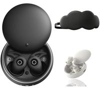 NooraSleep Snooze Pods Pro, 2025 New Upgraded SnoozePods Pro - Bluetooth Sleepbuds, Snug Fit Soft Earplugs with Cancelling, Smart Travel Charging Case, Noise Reduction for Side Sleepers (Black)