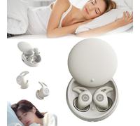 Noorasleep Snooze Pods Pro, 2025 Upgraded Snoozepods Pro, Bluetooth Sleepbuds, Noora Sleep Earbuds with Smart Case, Soft and Comfortable Silicone Earplugs, Noise Reduction for Side Sleepers(White)