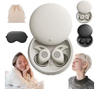 NooraSleep Snooze Pods Pro, SnoozePods Pro - Bluetooth Sleepbuds, Sleep Headphones with Comfortable and Snug Fit with Recharge Warehouse and Soft Earplugs, Small and Light, For Side Sleepers (White)