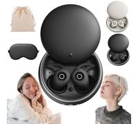 NooraSleep Snooze Pods Pro, SnoozePods Pro - Bluetooth Sleepbuds, Sleep Headphones with Comfortable and Snug Fit with Recharge Warehouse and Soft Earplugs, Small and Light, For Side Sleepers (Black)