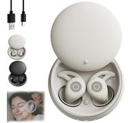 NooraSleep Snooze Pods Pro, SnoozePods Pro, Bluetooth Sleepbuds with Comfortable and Snug Fit with Recharge Warehouse and Soft Earplugs, Noise Reduction for Side-Sleepers (light gray)