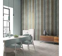 Noordwand Galerie Perfecto 2 Brown Blue Grey Striped Texture Textured Wallpaper