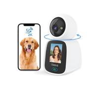 Noorio 2K Indoor Pet Camera, 360° Baby Monitors 2-Way Video Security Camera