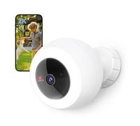 Noorio Security Outdoor Camera Wireless, 2K Rechargeable Battery CCTV Indoor Camera System for Home Security, Two Way Talk, Siren, 2.4G WIFI, Alexa, Motion Detection, Floodlight, No Monthly Fee