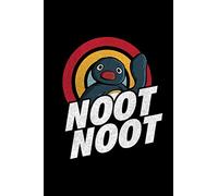 Noot Noot: 6x9 110 pages noot noot funny penguin vintage rainbow distressed journal / notebook / diary