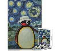Noot Noot Pingu 1000 Pieces Puzzles for Adults Playful Learning Cognitive Activity for Joyful Surprises Size 38x52cm