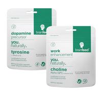 Nootropics Brain Supplement for Performance & Drive | 800mg L-Tyrosine & 500mg Alpha GPC Choline Supplement | 2-Month Supply | Dopamine Supplements & Acetylcholine Support