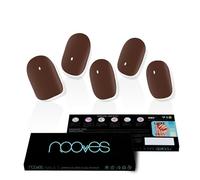 NOOVES - Gel Nail Files|Chocolat - Brown | 20 pcs, Premium Semi-Cured Gel Nails, Gel Nail Stickers,Gel Nail Stickers, Includes 1 Nail File and 1 Orange Stick, Vegan
