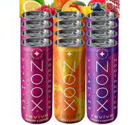 NOOX Revive Nootropic Drink - Sugar Free Energy Drink with Natural Caffeine, Ginseng & L-Tyrosine - Healthy Energy Drink for Focus - 250ml x 12 Mixed Flavours