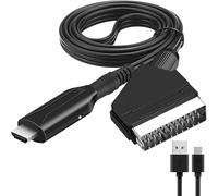 NOOYNOEO 1pcs SCART to HDMI HD Converter Direct Connection High Definition Converter for TVs, Gaming Consoles DVD Players