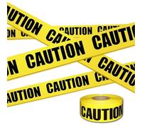 NOOYNOEO CAUTION Tape, Barricade Safety Tapes, Yellow Warning Tape, Halloween Party Decoration, Suitable for Indoor and Outdoor Use, Workplace Danger Areas 100m × 5cm