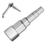 NOOYNOEO Radiator Spanner Universal Radiator Key Multi-Function with 1/2 Inch Ratchet Adaptor, Heavy Duty Square Key for Bleeding Valves, Compatible with Immersion Heater Spanner 1PCS