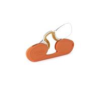 Nooz Optics Armless Reading Glasses - Color Orange Magnification Strength +1.00 - Rectangular