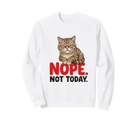 Nop Not Today Funny Angry Cat Sweatshirt