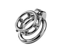 NoPacha® Inferno™ - Stainless Steel Chastity Cage with 6 Adjustable Spikes - Size - 50 mm / 2.0''