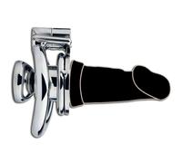 NoPacha Servant - Locking Stainless Steel Male Chastity Belt with Optional Dildo Attachment - Size - 45 mm / 1.8''