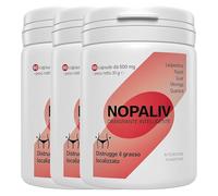 Nopaliv Slimming Supplement 180 Capsules - Fast Fat Burning, Flat Belly Draining, Appetite Control - Nopal, Guarana, Moringa - Natural, Stimulant Free