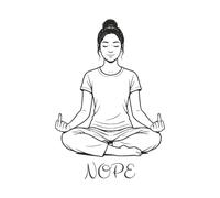 Nope: A Journal For Those Having Trouble Finding Their Zen | 6 x 9 inches | paperback | 200 pages of writing space