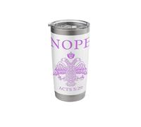 Nope Acts Byzantine Eagle Orthodox Faith Courage Stainless Steel Insulated Tumbler