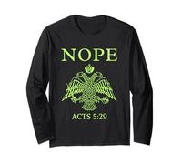 Nope Acts Byzantine Eagle Orthodox Scripture Authority Long Sleeve T-Shirt