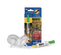 NOPE! Ant Killer x2 Reusable Bait Stations and Baited Ant gel Syringe (x6 Doses) Indoor & Outdoor. Complete, long-term nest elimination solution.