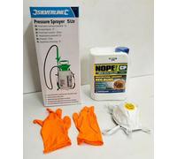 NOPE BED BUG KILLER SPRAY TREATMENT & SILVERLINE PRESSURE SPRAYER GLOVES MASK 5L