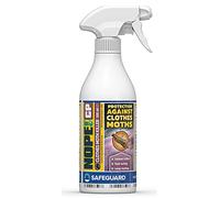 NOPE! CP Moth Killer Spray (500ml) - Fast acting, Odourless, Long-lasting Moth Repellent for Clothes, Home, Wardrobe, Room & Carpets.
