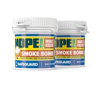 NOPE! Flea Smoke Bombs for The Home (14g x 2) | 6x8m Coverage | Non-Staining | Killer for All Flying & Crawling Insects | for Bedrooms, Living Rooms, Garages