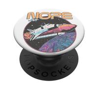 Nope Funny Astronaut Space Galaxy Rocket Science Star Planet PopSockets Adhesive PopGrip
