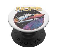 Nope Funny Astronaut Space Mission Planet Rocket Science PopSockets Adhesive PopGrip