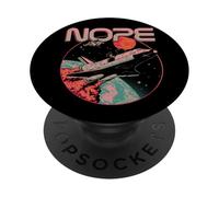 Nope Funny Astronaut Space Mission Rocket Science Moon PopSockets Adhesive PopGrip