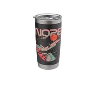 Nope Funny Astronaut Space Mission Rocket Science Moon Stainless Steel Insulated Tumbler
