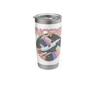 Nope Funny Astronaut Space Rocket Science Galaxy Moon Stainless Steel Insulated Tumbler