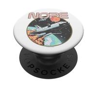 Nope Funny Astronaut Space Rocket Science Galaxy Planet Moon PopSockets Adhesive PopGrip