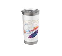 Nope Funny Astronaut Space Rocket Science Galaxy Planet Moon Stainless Steel Insulated Tumbler