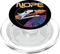 Nope Funny Astronaut Space Universe Rocket Science Moon PopSockets PopGrip for MagSafe
