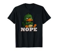 Nope, Funny Duck with Character, for Women Men Novelty T-Shirt