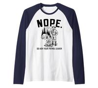 Nope Go Ask Your Patrol Leader Funny Scoutmaster Scouts BSA Raglan Baseball Tee