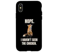 Nope I Haven't Seen The Chicken Funny Red Fox Meme Case for iPhone X/XS
