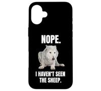 Nope I Haven't Seen The Sheep Funny Wolf Meme Case for iPhone 16 Plus