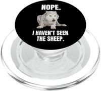 Nope I Haven't Seen The Sheep Funny Wolf Meme PopSockets PopGrip for MagSafe