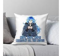 Nope Idia Shroud Twisted-Wonderland Square Pillowcase Polyester Linen Velvet Pattern Zip Decor Home Cushion Cover