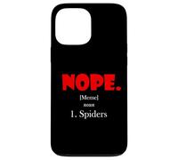 Nope Meme Definition Anti Spiders Funny Arachnophobia Spider Case for iPhone 13 Pro Max