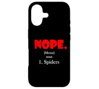 Nope Meme Definition Anti Spiders Funny Arachnophobia Spider Case for iPhone 17