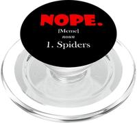 Nope Meme Definition Anti Spiders Funny Arachnophobia Spider PopSockets PopGrip for MagSafe