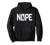 Nope No Wars Protest Sign Pullover Hoodie