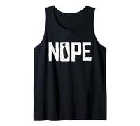 Nope No Wars Protest Sign Tank Top