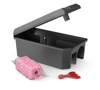 Nope! Nope Pre-Baited Rat Bait Kit (1 Box, 5 Blocks 20G) Ready-To-Use Rodent Poison Blocks With Max Strength Bromadiolone