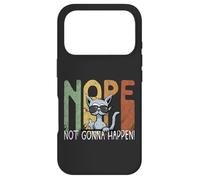 Nope Not Gonna Happen! Retro Cat Shows Middle Finger Case for iPhone 17 Pro